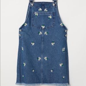Denim blue/flowers Overall Dress